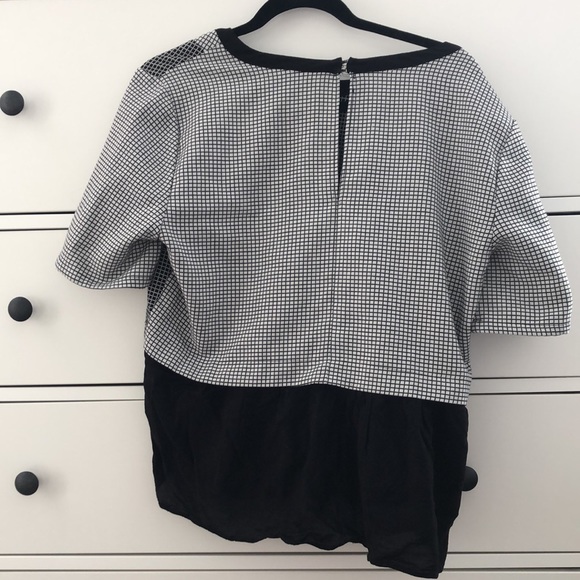 BCBGeneration black peplum top - size large - Picture 2 of 2